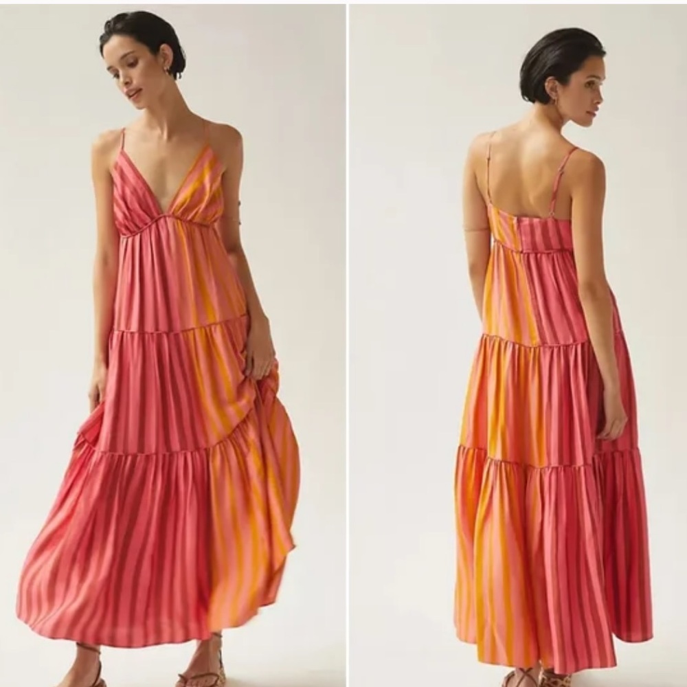 Farm Rio x Anthropologie Striped Maxi Dress - Picture 1 of 9